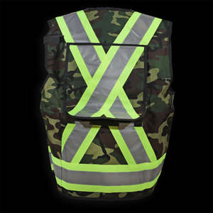 Gilet de sécurité réfléchissant pour le travail en hiver, classe 2 ANSI, maille, LED clignotante, imperméable, pour le contrôle de la circulation, les ingénieurs en construction - Product Image 5