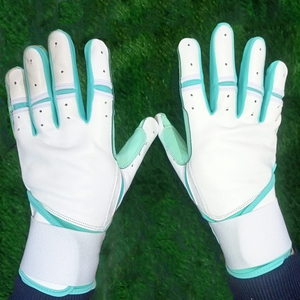 Gants professionnels durables en cuir de mouton Cabretta avec longue manchette Logo personnalisé Baseball Softball Batting Infield Protection - Product Image 6