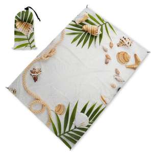 Alfombra compacta a prueba de arena con bolsillo plegable, tapete de playa para acampar al aire libre, almohadilla a prueba de humedad. - Product Image 5