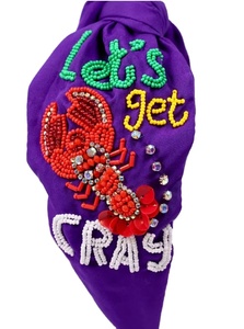 Best Designer Mardi Gras Festival Fashion Handcrafted Beaded <b>Headband</b> for Showcasing Your Festive Spirit <b>Headbands</b> - Product Image 2