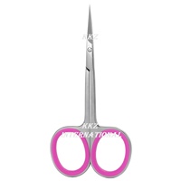 Ciseaux à cuticules de manucure professionnels petits cisailles incurvées extra fines 3.5 "Logo personnalisé avec emballage personnalisé
