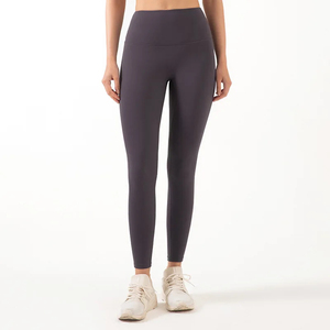 Women's High Waist Elastic Scrunch Butt <b>Thick</b> Quick Dry Yoga Pants Sports Tights for Workout Jogging Solid Fitness Gym <b>Leggings</b> - Product Image 6