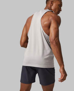 Cutout Exercise Gym Tank Top Bodybuilding Men's Vest Sports Muscle Workout Athletic Stringer Uniform Breathable Cotton Tank Top - Product Image 2