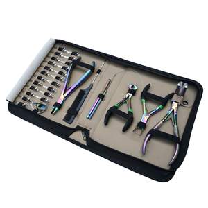 Kit de Iniciación de Herramientas para Extensiones de Cabello Todo en Uno con Pinza para Presionar Cinta, Removedor de Microperlas, Crimpadora Plana, Cortador de Adhesivos, Gancho para Extraer Lazos - Product Image 1