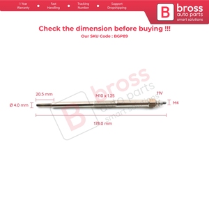 BGP89 1 Piece Glow <b>Plug</b> Auxiliary <b>Heater</b> 11065 AD200 GN109 for Almera Navara NP300 Pathfinder Primera X TRAIL 11 V - Product Image 5