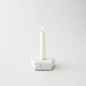 Marble <b>Candle</b> <b>Holder</b> Sleek Glass and Steel <b>Wall</b> Decor Stylish Home Decoration with Stone Material - Product Image 3