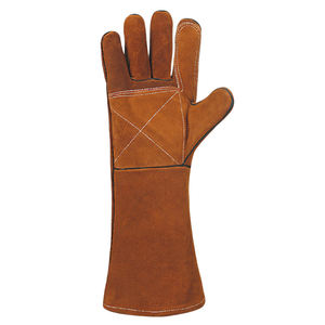Bonne qualité 100% Polyester synthétique Anti-vibration cuir gants de soudage pistolet paume Anti-coupure étanche gants en cuir hommes - Product Image 2