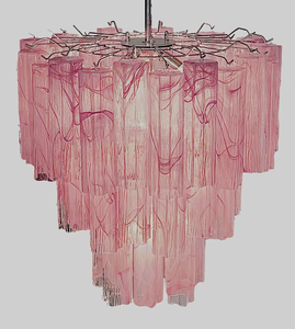 Moderna Arte Italiana di Design Lustre Vetro di Murano Rosa <span class=keywords><strong>Lampadario</strong></span> Appendente <span class=keywords><strong>Lampadario</strong></span> <span class=keywords><strong>per</strong></span> la Lobby dell'hotel - Product Image 1