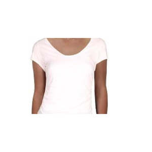 T-shirt da donna Free People in cotone 100% heather rosa con arricciature, a maniche corte, girocollo, taglia M, in jersey traspirante e aderente - Product Image 2