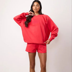 Sweat-shirts en molleton à col rond personnalisés pour femmes et hommes, unis, brodés, hiver, anti-boulochage, séchage rapide, technique lavée - Product Image 1