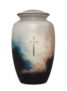 Urne de crémation pour adultes de conception moderne faite à la main belle fournitures funéraires en laiton commémoratives pour les cendres - Product Image 3