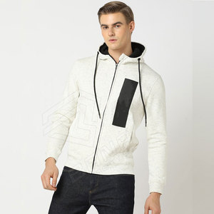 Sudadera con capucha personalizada de manga completa de peso ligero para hombres al aire libre MOQ bajo diseño personalizado OEM hombres pulóver Sudadera con capucha térmica - Product Image 1