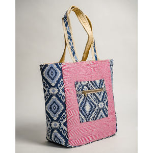 Meilleures ventes Sac à main tendance pour femmes en coton fait à la main avec fermeture à glissière pour le shopping - Product Image 3