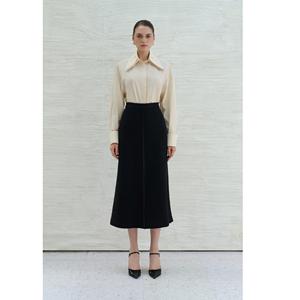 Blusas y Camisas de Mujer Nueva Tendencia al por Mayor, Blusa Larga LIP con Cuello de Triple Capa y Manga Ajustable - Product Image 3