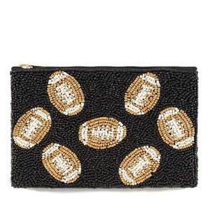 Elegante bolsa para monedas bordada con cuentas de semillas con cierre de cremallera Elegante bolsa para monedas bordada con cuentas con diseño colorido - Product Image 4