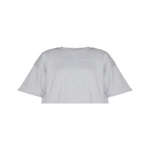 Camiseta de Manga Corta, Holgada, Informal, Ecológica, Transpirable, Talla Grande, de Lona, 100% Algodón Orgánico para Mujer, Color Gris - Product Image 2
