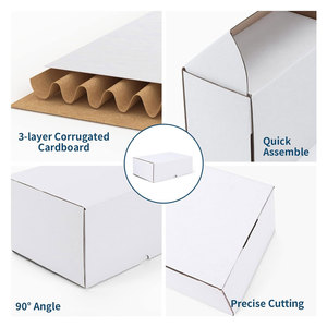Wholesalers White Shipping <b>Boxes</b> Set - Corrugated Cardboard Mailer <b>Boxes</b> for <b>Small</b> Business <b>Gifts</b> & Mailing - Product Image 3