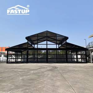 Tente d'atrium d'<span class=keywords><strong>orangerie</strong></span> de Levo de tour de cadre en aluminium noir vert pour des événements - Product Image 3