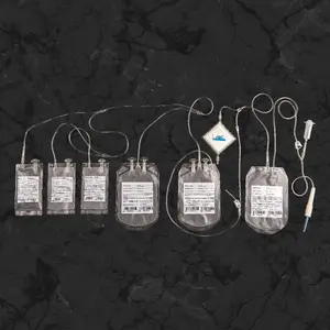 450mL Módulo doble Bolsa de sangre Dispositivo de transfusión médica esterilizada Triple Cuádruple Opciones dobles Producto premium de la mejor calidad
