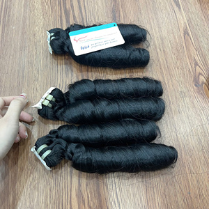 Extensions de cheveux humains vietnamiens 2025 Xmas Raw Hair Cuticle Aligned Soft Curl Steam Bouncy Curl, extensions de cheveux à boucles vapeur, extensions de cheveux à trame - Product Image 5