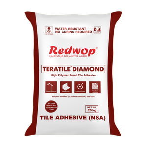 Adhésif pour carrelage en ciment Redwop haute résistance de type III C2TES1 pour carrelage céramique et vitrifié sur murs et sols - Product Image 2