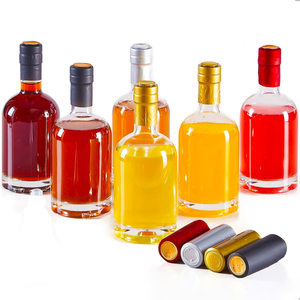 Cổ điển Vòng Gin Vodka Chai thủy tinh 500ml 700ml 750ml Rỗng rõ ràng chai với thu nhỏ phim ảnh - Product Image 1