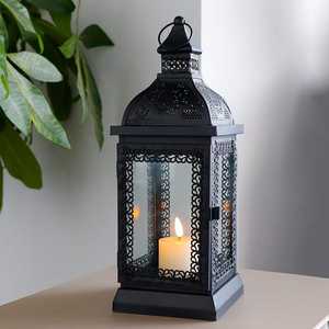 Lanterne en métal en forme de dôme, écologique, faite à la main, impression typographique/gravure, pour l'éclairage de la maison, du café, de l'hôtel, décoration de Noël - Product Image 4