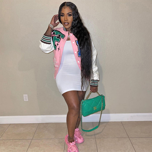 เสื้อแจ็คเก็ตวาร์ซิตี้ทรงโอเวอร์ไซส์สำหรับผู้หญิง คุณภาพพรีเมียม สีพื้น ผ้าระบายอากาศได้ดี แบบยาว ใช้เป็นเสื้อกันลมได้ เหมาะสำหรับฤดูใบไม้ร่วงและฤดูหนาว แบบย้อมสีและพิมพ์ลาย - Product Image 5