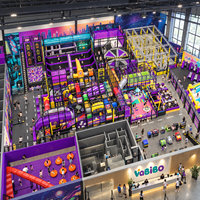 Aire de jeux intérieure commerciale Vabibo sur le thème de la princesse, avec trampoline, bowling, jeux gonflables, salle de jeux VR, salle de jeux laser, piscine à balles, personnalisable