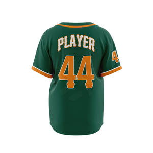 Camiseta de béisbol personalizada para hombres y mujeres, uniforme deportivo de equipo transpirable, camiseta de béisbol abotonada con logotipo OEM y servicio de diseño - Product Image 2