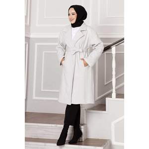 Leyla Hijab Manteau Cachemire Gris - Product Image 3