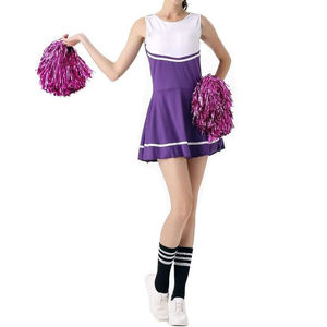 Uniforme de cheerleading personnalisé imprimé en polyester/coton, logo de l'équipe, nom du joueur, costume de cheerleading élégant, service OEM - Product Image 6