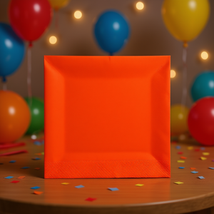 Serviettes de table Party Love Orange 33x33cm, sac de 12 pièces - Product Image 3