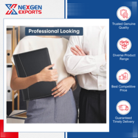 Nexgen Exports, Distribuidor Autorizado, Ofrece Carpetas de Presentación de Cuero PU de Excelente Calidad, para Uso en Oficina y Escuela, Personalizables