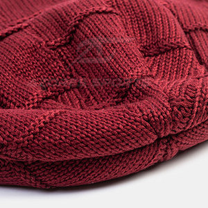 Knitted Soft Wool/Cotton Jacquard Beanie Hats Warm Winter Outdoor Headwear Stretchy Lightweight Casual Fashion Gear Customized - Product Image 4