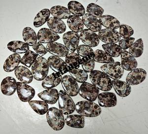 Lot en gros de pierres précieuses en jaspe œil-de-perdrix vert de haute qualité 2026, formes et tailles variées pour la fabrication de bijoux, coupe ovale incluse - Product Image 5