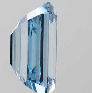 Collection de luxe certifiée IGI 3ct Fancy Vivid Blue Emerald Brilliant Cut Synthetic Lab Grown Loose Excellent pour les bijoutiers - Product Image 1