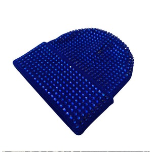 Gorros de Punto Ajustables Unisex con Pedrería Multicolor de Última Moda, Bordados a Mano, 100% Acrílicos, con Pedrería de 4 mm, para Exteriores - Product Image 5
