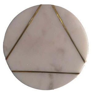 White <b>Marble</b> <b>Coaster</b> Set | Round Square Hexagon Drink <b>Coasters</b> | Durable Stone Tea Coffee <b>Coasters</b> |Modern Table Protection Home - Product Image 3