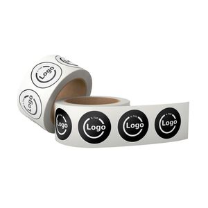 Custom Holographic Self-Adhesive Round <b>Labels</b> for Chocolate and Cookie Packaging - Product Image 2