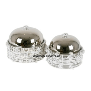 Stainless Steel Food Warmer <b>Wedding</b> Decorative Handmade Casserole <b>Top</b> Selling Luxury New Metal Hotpot - Product Image 6