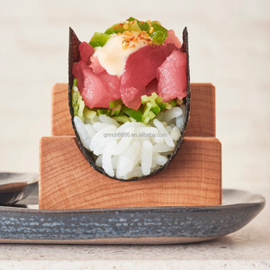 Support à sushi en bois pour <span class=keywords><strong>temaki</strong></span>, sushi roulé à la main, stand à tacos, support à sashimi japonais, bateau à sushi pour restaurant, hôtel, maison - Product Image 3