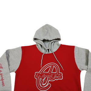 Vente en gros de pulls à capuche épais 100% coton pour hommes logo brodé surdimensionné impression personnalisée fabriqués à partir de vêtements en polaire - Product Image 2