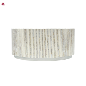 Mesa de Centro de Nácar Hecha a Mano al por Mayor, Muebles Elegantes con Incrustaciones de Concha para Exhibición Interior - Product Image 3