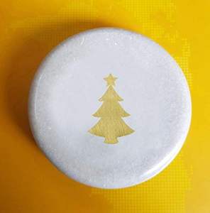 Sous-verres en marbre imprimés UV, faits à la main, durables et de haute qualité, ensemble de sous-verres en pierre naturelle pour boissons chaudes/froides, pour la maison - Product Image 3