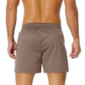 Casual Tennis <b>Shorts</b> For <b>Men</b> 100% Polyester Elastic Waist Custom <b>Knee</b> <b>Length</b> Quick Dry Zipper Design Solid Color Mesh <b>Shorts</b> - Product Image 4