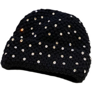 Bling Shining Women Beanie 5 colores sombreros de invierno de lujo para niñas damas Navidad ajustado diseñador trajes de punto Tops 2026 - Product Image 6