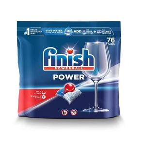 Cápsulas para lavavajillas Finish Power 76 Count No se necesita preenjuague Limpieza profunda y brillo con fuerte poder desengrasante Barato - Product Image 2