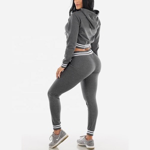 ชุดเซ็ทลำลองแฟชั่นผู้หญิงแบบซิป 2 ชิ้น ปี 2026 ขายส่ง รับผลิตตามแบบ ชุดวอร์มสำหรับผู้หญิง - Product Image 5