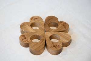 Ronds de serviette, ronds de serviette en rotin, ronds de serviette en osier, décor de table - Product Image 2